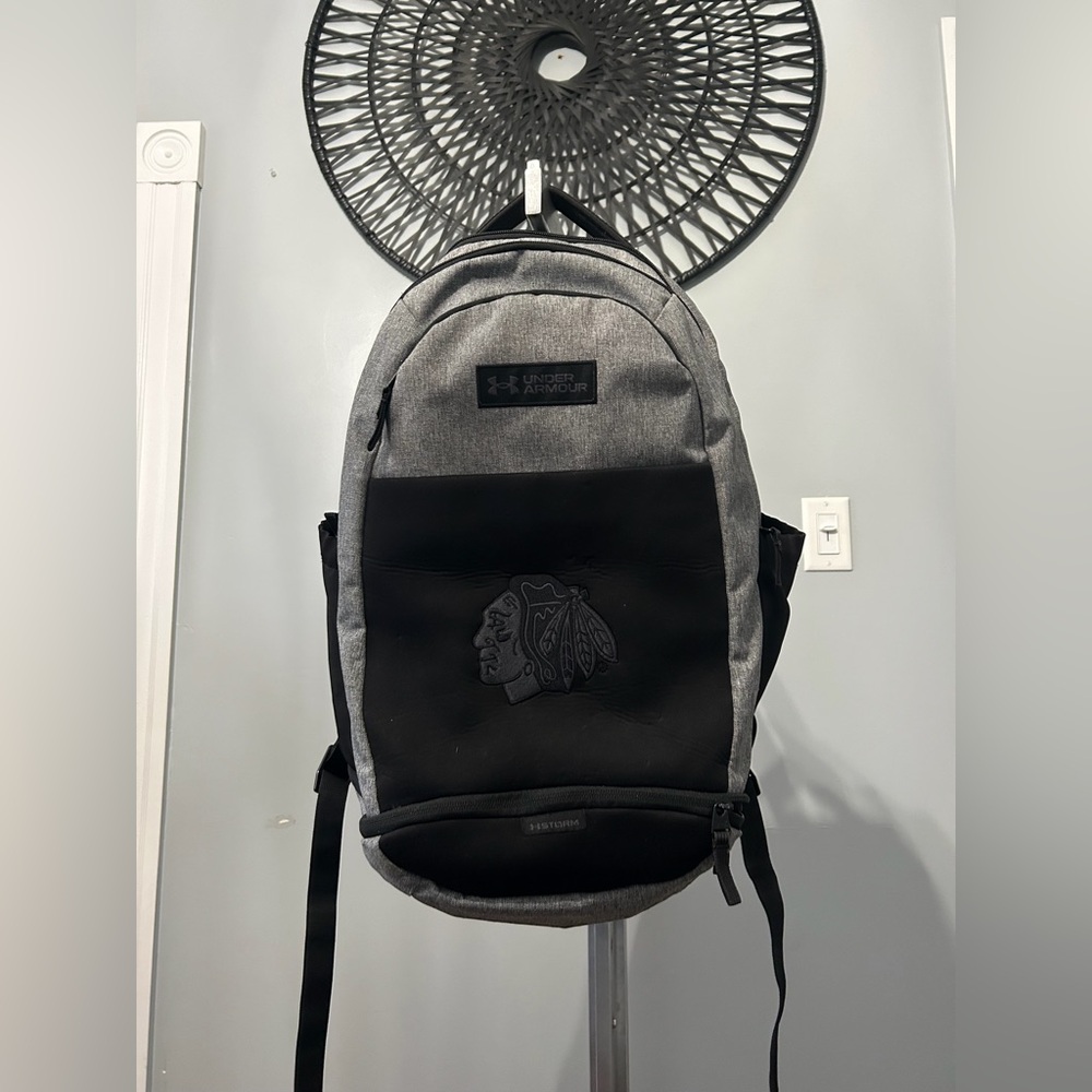 Under Armour Black and Gray Men's Backpack with Logo